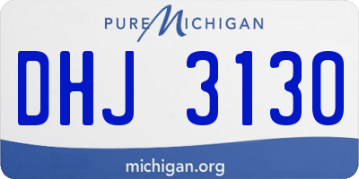 MI license plate DHJ3130