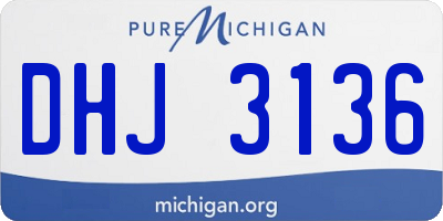 MI license plate DHJ3136
