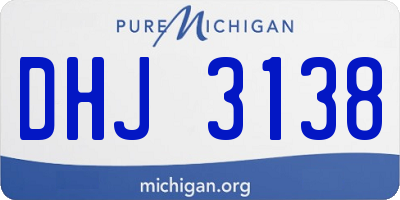 MI license plate DHJ3138