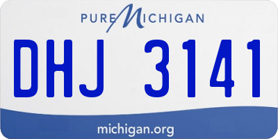 MI license plate DHJ3141