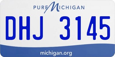 MI license plate DHJ3145
