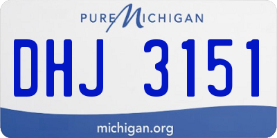 MI license plate DHJ3151