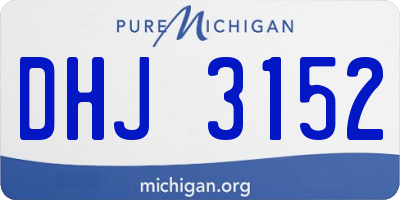 MI license plate DHJ3152
