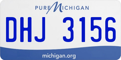 MI license plate DHJ3156