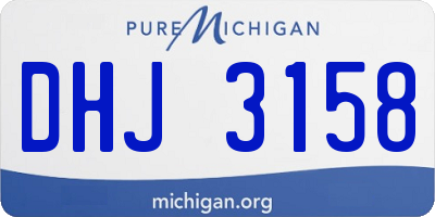 MI license plate DHJ3158