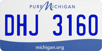 MI license plate DHJ3160