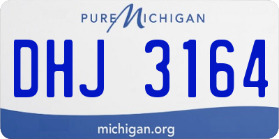 MI license plate DHJ3164