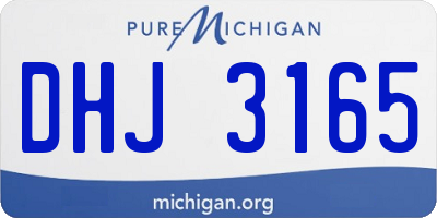MI license plate DHJ3165