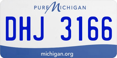 MI license plate DHJ3166
