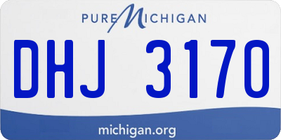 MI license plate DHJ3170