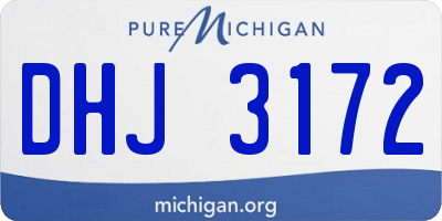MI license plate DHJ3172