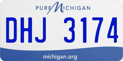 MI license plate DHJ3174