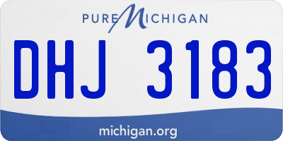 MI license plate DHJ3183