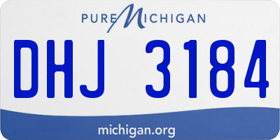 MI license plate DHJ3184