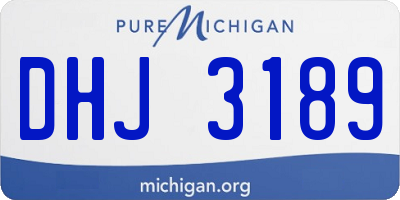 MI license plate DHJ3189
