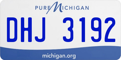 MI license plate DHJ3192