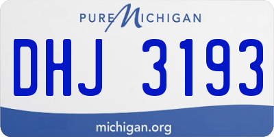 MI license plate DHJ3193