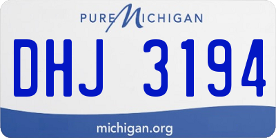 MI license plate DHJ3194
