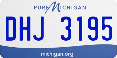 MI license plate DHJ3195