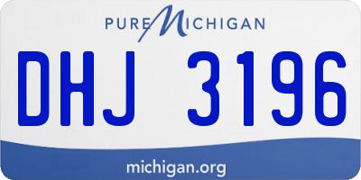 MI license plate DHJ3196