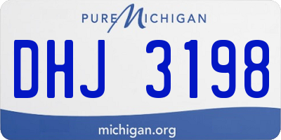 MI license plate DHJ3198