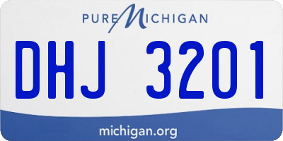 MI license plate DHJ3201