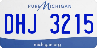 MI license plate DHJ3215
