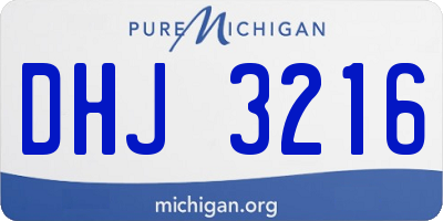 MI license plate DHJ3216