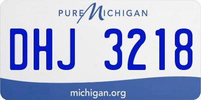 MI license plate DHJ3218