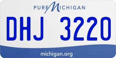 MI license plate DHJ3220