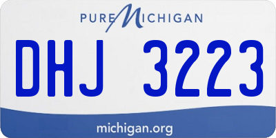 MI license plate DHJ3223