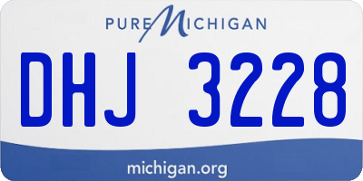 MI license plate DHJ3228