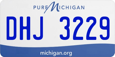 MI license plate DHJ3229