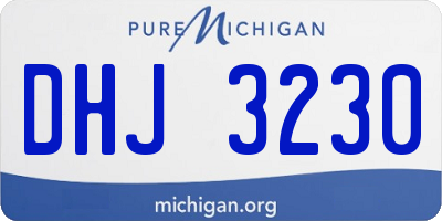 MI license plate DHJ3230