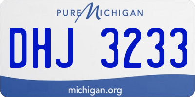 MI license plate DHJ3233