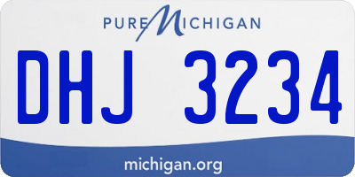 MI license plate DHJ3234