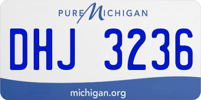 MI license plate DHJ3236