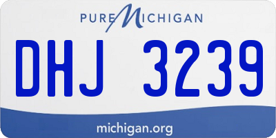 MI license plate DHJ3239