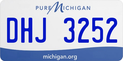 MI license plate DHJ3252