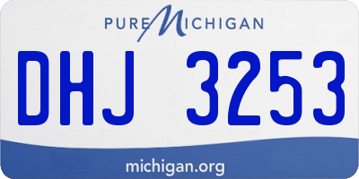 MI license plate DHJ3253