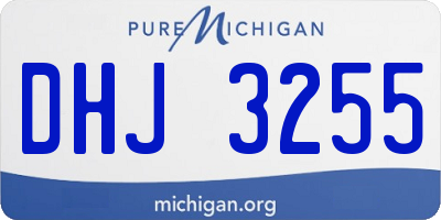 MI license plate DHJ3255