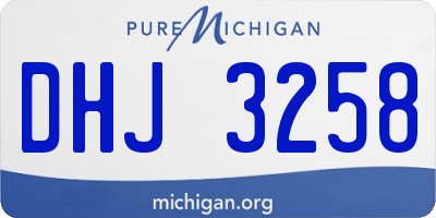 MI license plate DHJ3258