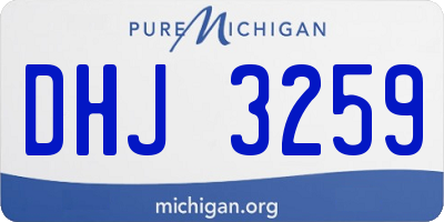 MI license plate DHJ3259