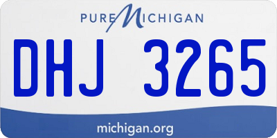 MI license plate DHJ3265