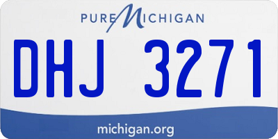 MI license plate DHJ3271