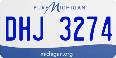 MI license plate DHJ3274