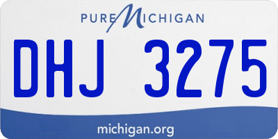 MI license plate DHJ3275