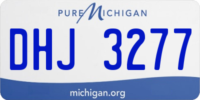 MI license plate DHJ3277