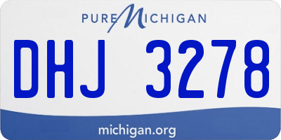 MI license plate DHJ3278