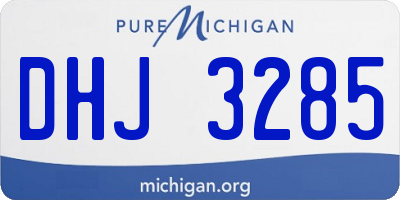 MI license plate DHJ3285